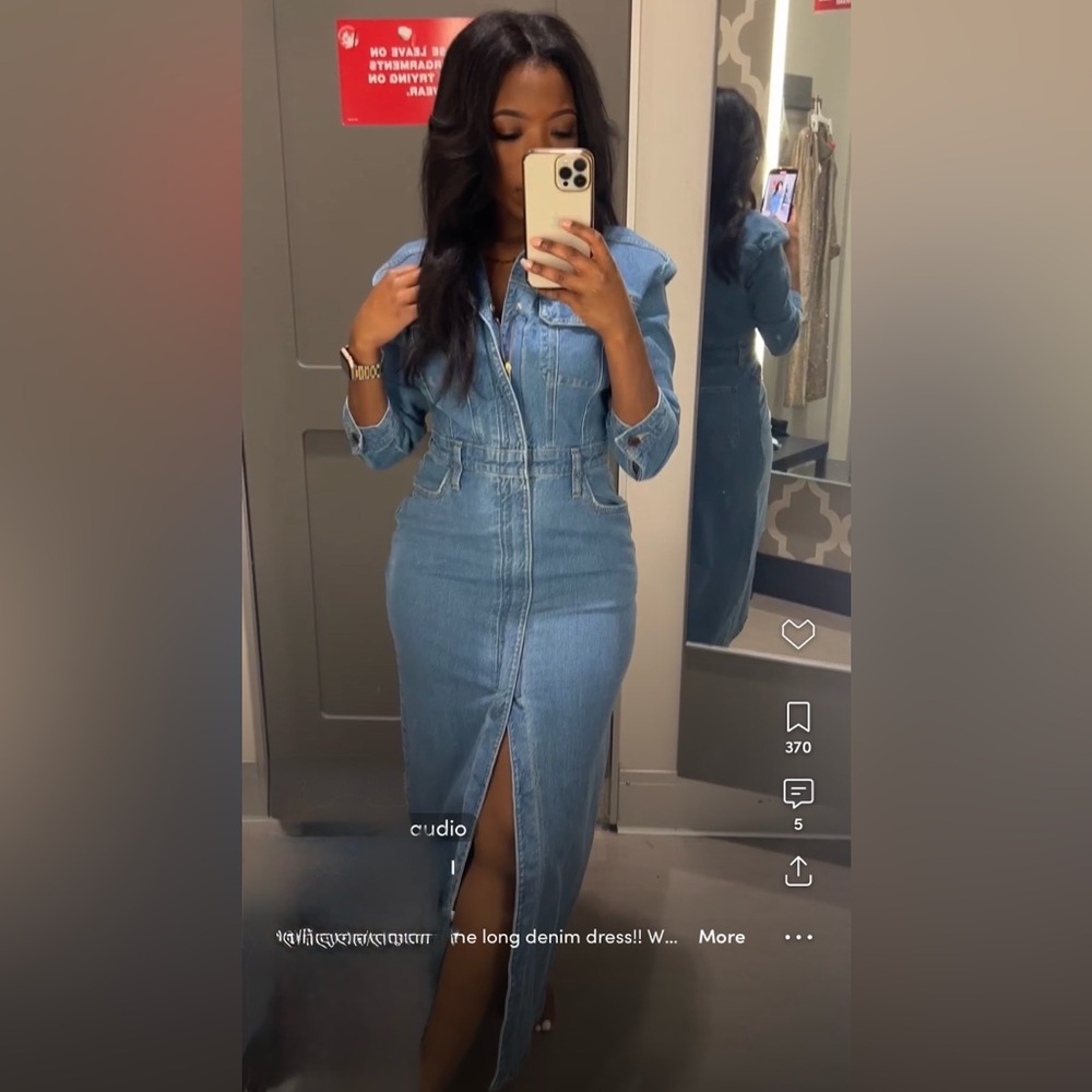 Stylish Blue Denim Dress